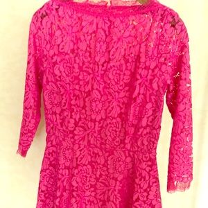 Lulu’s - Pink Lace Dress - Large - EUC